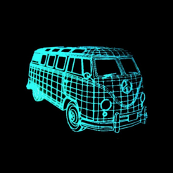 Capture d’écran 2018-01-15 à 14.08.29.png Free STL file VOLKSWAGEN lamp (Shine in the darkness)・3D printable model to download