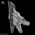 2.png 3D Picture Dragon Head with light
