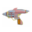 9.png Alien Blaster - Fallout - Printable 3d model - STL + CAD bundle - Personal Use