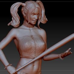 Harley-naked9.jpg STL-Datei Harley Quinn Nackt・3D-druckbares Design zum Herunterladen