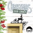 010a.jpg 🎅 Christmas door corners vol. 1 💸 Multipack of 10 models 💸 (santa, decoration, decorative, home, wall decoration, winter) - by AM-MEDIA