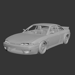 1.jpg 3D-Datei Nissan Silvia S14 Raketenhase・3D-Druckvorlage zum Herunterladen, Andrey_Bezrodny