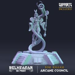 a ES INCLUDED BELKSASAR | JUNE RELEASE €&— 3DPRNT —> ARCANE COUNCIL Fichier STL Wizard Deliny Windstar・Objet imprimable en 3D à télécharger