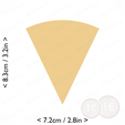 1-7_of_pie~3.25in-cm-inch-cookie.png Slice (1∕7) of Pie Cookie Cutter 3.25in / 8.3cm