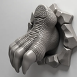 33484fc6-4b87-4094-986e-63ea8b5dfbec.png Wall-Mounted Dinosaur Claw 🦖🪵