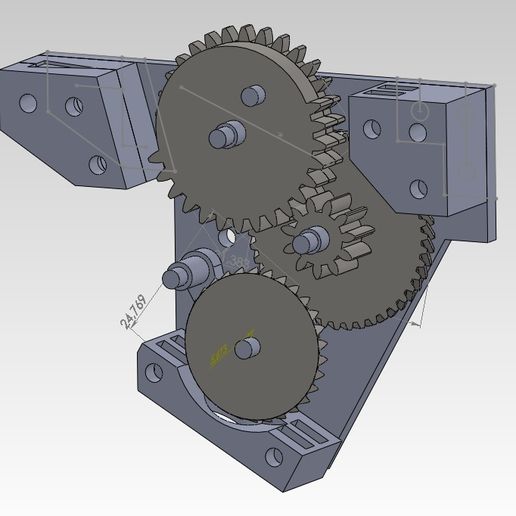 Free STL file Airsoft electric toy gun - lower gearbox・3D printer model ...