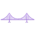 Gol_1net.stl Golden Gate Bridge