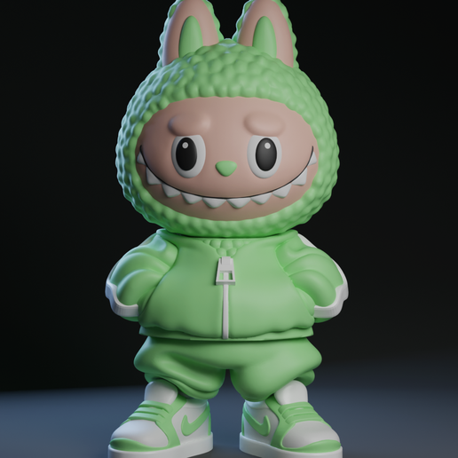 🎨 Labubu Urban art toy (with colour 3mf files)・ 3D File for 3D