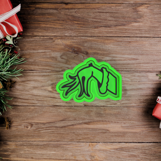 Archivo STL Cortador de galletas Mano del Grinch 🎄 (OBJ, 3MF, GCODE, y ...