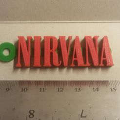 20180908_233521.jpg Free STL file Nirvana Logo Keychain・3D print design to download
