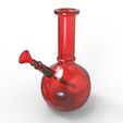 red_bong_small.jpg Glass Bong 3D Model