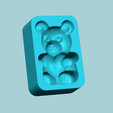 bh3.png Jelly Candy Molding Bear Heart - Gummy Mould
