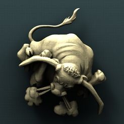 B170.jpg Archivo STL gratis Toro・Modelo de impresión 3D para descargar