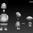 16.jpg Family Guy (Griffin)  Model Printing Miniature Assembly File STL-OBJ for 3D Printing FDM-FFF DLP-SLA-SLS