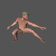 6.jpg Animated Naked Man-Rigged 3d game character Low-poly 3D model