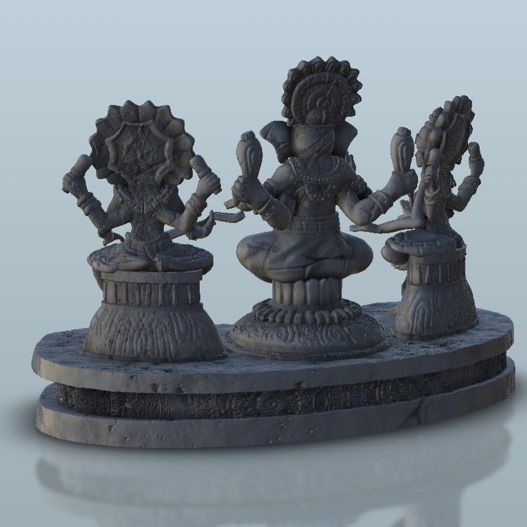 2.jpg Download STL file Indian Hindu statue of Ganesha - Flames Of War Bolt Action Oriental Age Of Sigmar Medieval Warhammer • 3D print template, Hartolia-miniatures