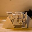 DSC08175.jpg Xbox Controller Stand with GTA 6 Logo - Gamer Base Rockstar Style (STL)