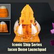 IaconLaunchpad_FS.jpg Transformers Iconic Ship Series - Iacon Dome Launchpad for G1 Ark