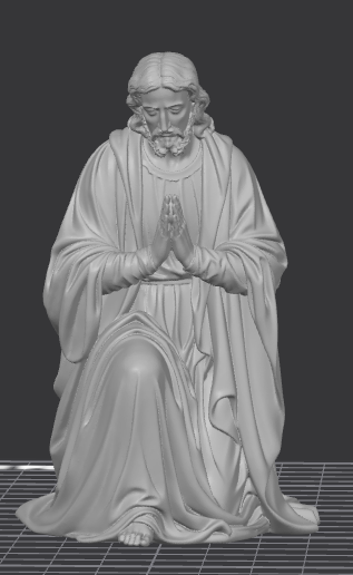 Jesus praying in the Garden of Olives verse 1