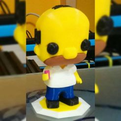 WhatsApp Image 2019-11-20 at 15.46.29.jpeg STL file Homer simpson funko pop. Multi color print with one extruder・Model to download and 3D print