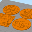 Captura-de-tela-2024-03-27-145116.png Easter-themed Coaster Set - 4 Model Kit for 3D Printing