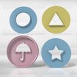 SQG05.jpg Set Dalgona Candy Squid Game x 4u - Cookie kutter