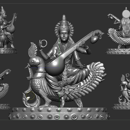 saraswati black and white png