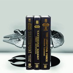 Tope lobros star wars.jpg book holder star wars - millennium falcon