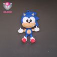 7567.jpg Sonic Articulated Keychain | Print-in-Place