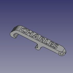 charles.jpg STL file Charles pocket bottle opener・3D print object to download