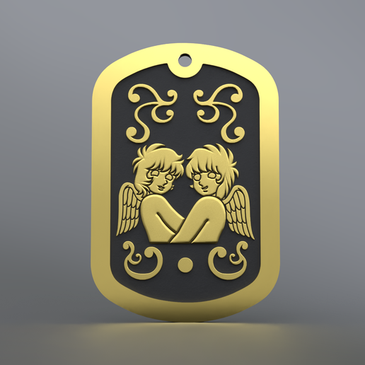 Saint Seiya - Dog Tag Gemini