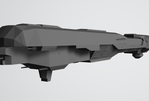 UNSC Poseidon-class light carrier 3D model