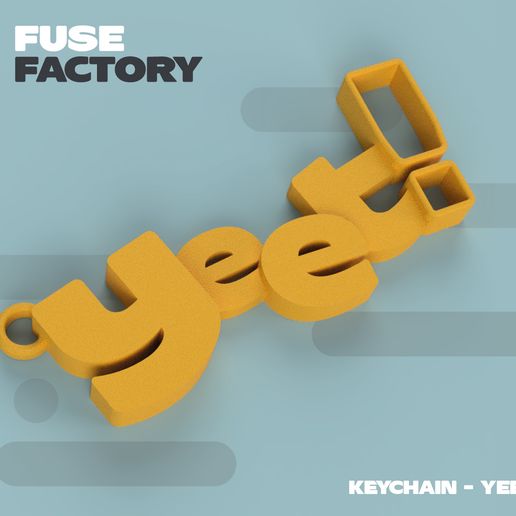 Keychain Yeet! - 3D model önizlemesi