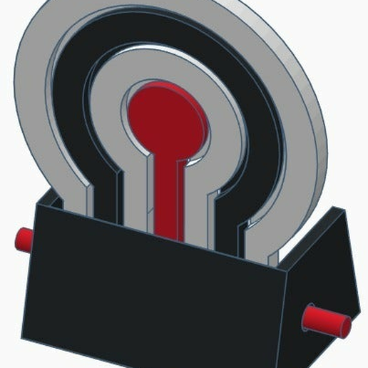 Tiltable target 3D model