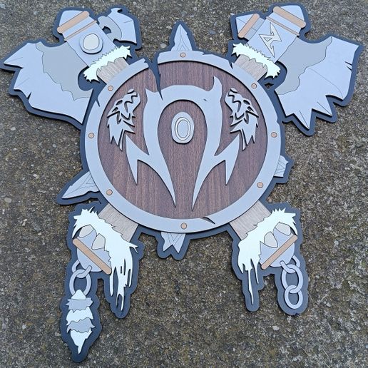 IMG_20230614_125924.jpg World of warcraft horde emblem, laser cut vector file - WOW