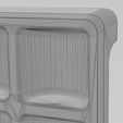 wf1.jpg Square 4 pockets serving tray relief 3D print model