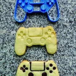 mando ps4 cookie.jpg Файл STL cookie cutter cookie cutter ps4 joystick knob・Модель 3D-принтера для скачивания