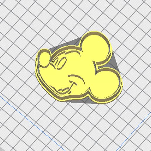 Mickey's Cutter and Face Stamp - 3D model önizlemesi