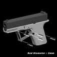 flock-rods-1.jpg STL file "FLOCK" Airsoft Folding Glock G19 gen3 GBB [WE]・Model to download and 3D print