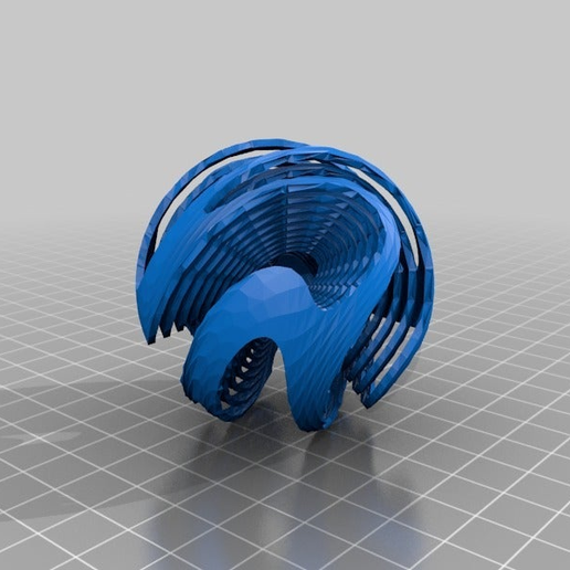 Download free STL file twisted ball in ball in ba.... • 3D printer