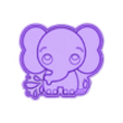BabyElephant B.stl BABY ELEPHANT SOLID SHAMPOO AND MOLD FOR SOAP PUMP