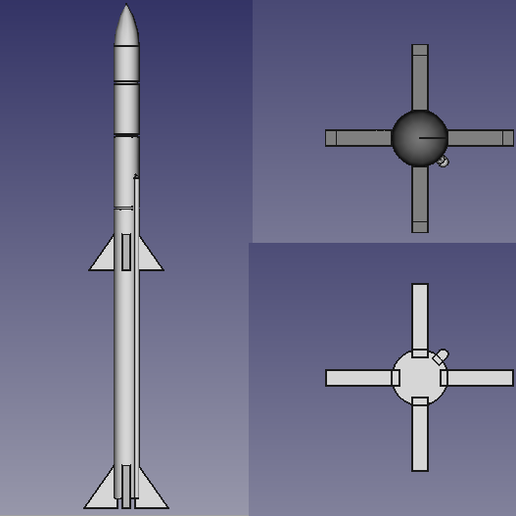 Model Aircraft Missile - 3D model önizlemesi