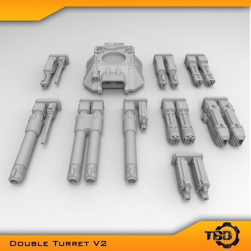 🛰 ALTERNATIVE TURRET V2・ STL File for 3D printing・Cults