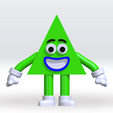 Save-the-shapes-tiangle1.png Save the shapes 2 Monster 3D Model STL MultiParts No Support Fanart Pack