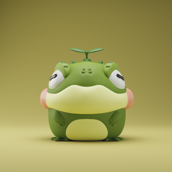 leafii111.png STL file Grumpii Monster Art Toy - Leafii・3D printable design to download
