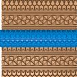 56565666.jpg Greek pattern clay roller stl / pottery roller stl / Aztec pattern clay rolling pin /ethnic pattern  cutter printer