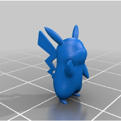 1.png 3D file picachu・3D printing model to download