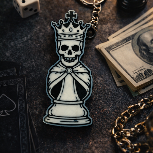 Skull King Keychain