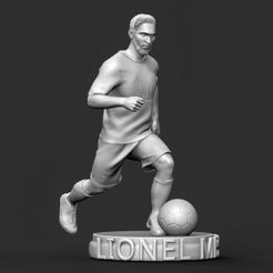 Preview_31.jpg Télécharger fichier OBJ gratuit Lionel Messi 1 • Design imprimable en 3D, niklevel