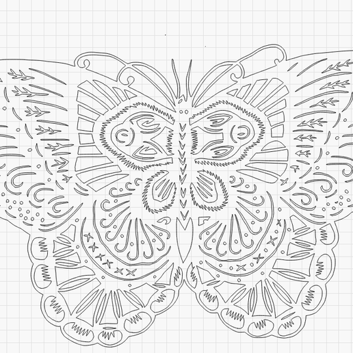 Chinese paper art butterfly